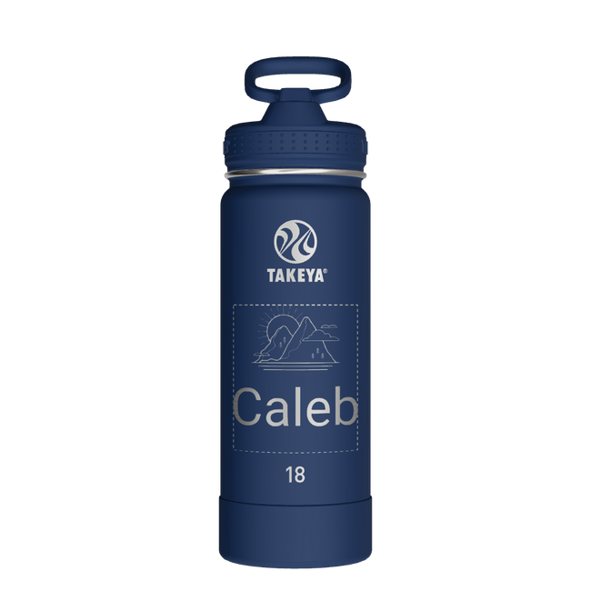 Actives Water Bottle With Straw Lid - customized