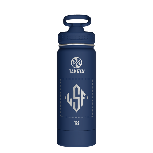 Actives Water Bottle With Straw Lid - customized