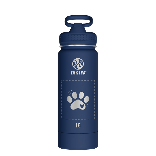 Actives Water Bottle With Straw Lid - customized