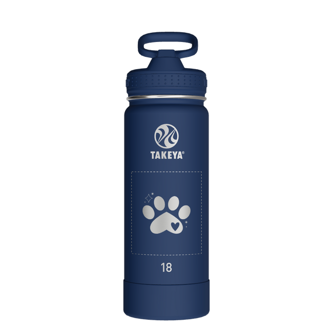 Actives Water Bottle With Straw Lid - customized