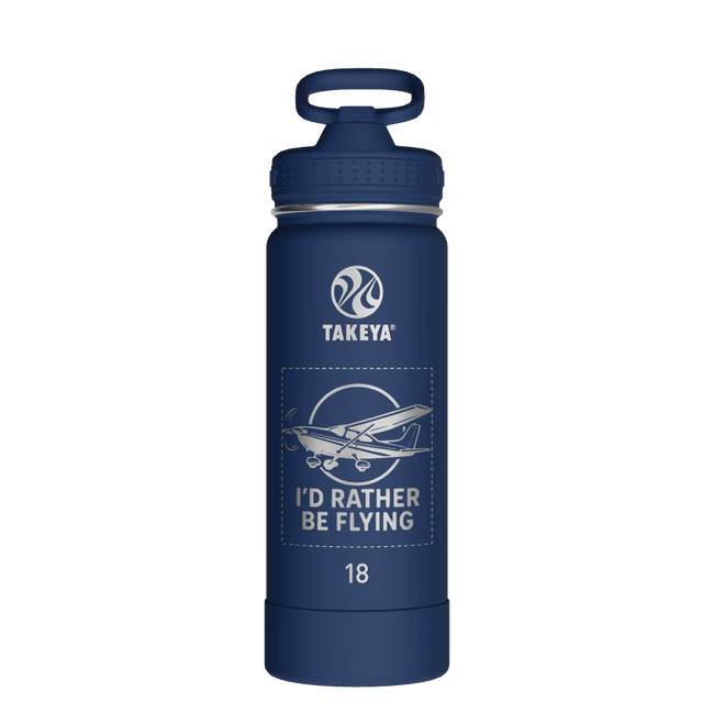 Actives Water Bottle With Straw Lid - customized