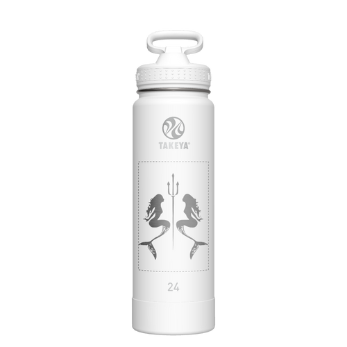 Actives Water Bottle With Straw Lid - customized