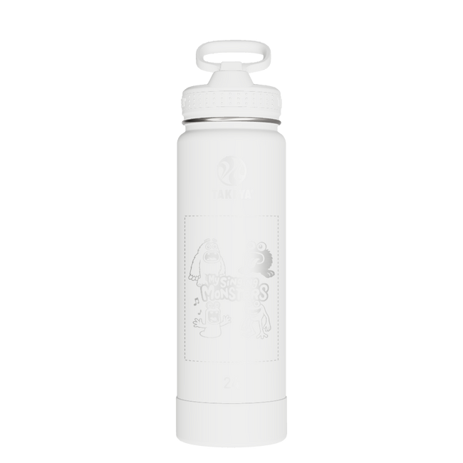Actives Water Bottle With Straw Lid - customized