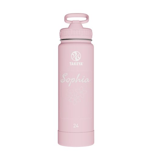 Actives Water Bottle With Straw Lid - customized