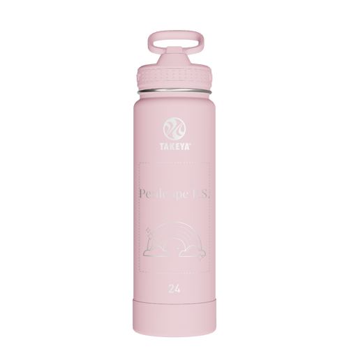 Actives Water Bottle With Straw Lid - customized