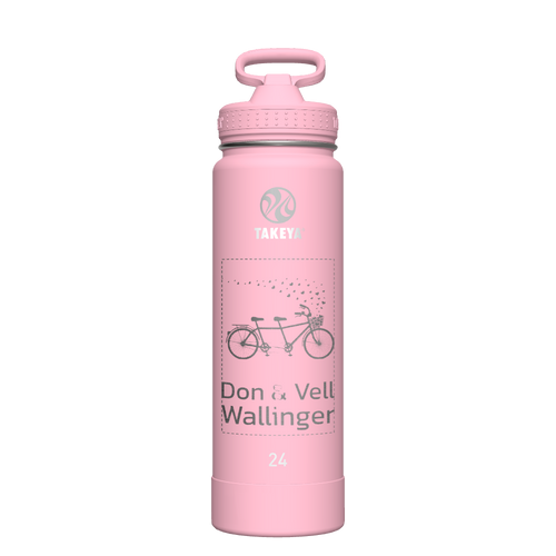 Actives Water Bottle With Straw Lid - customized