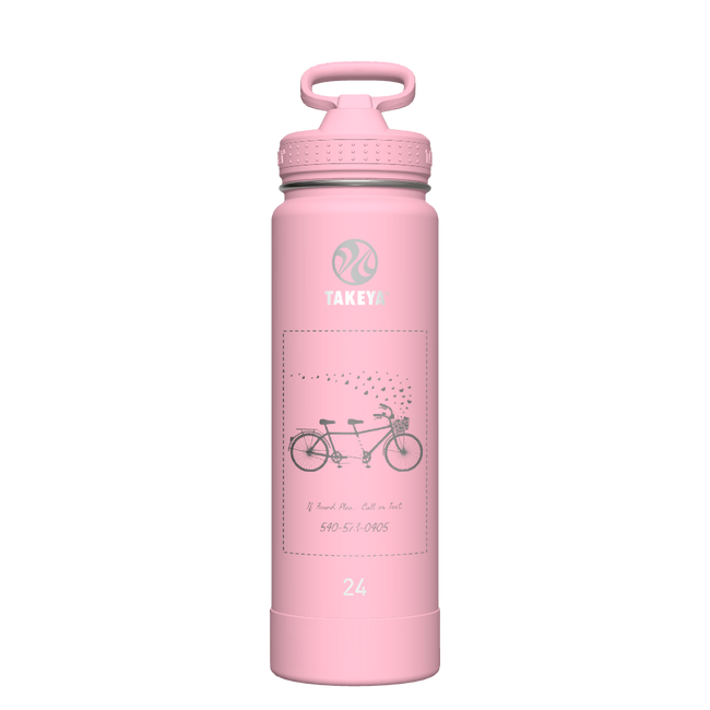 Actives Water Bottle With Straw Lid - customized