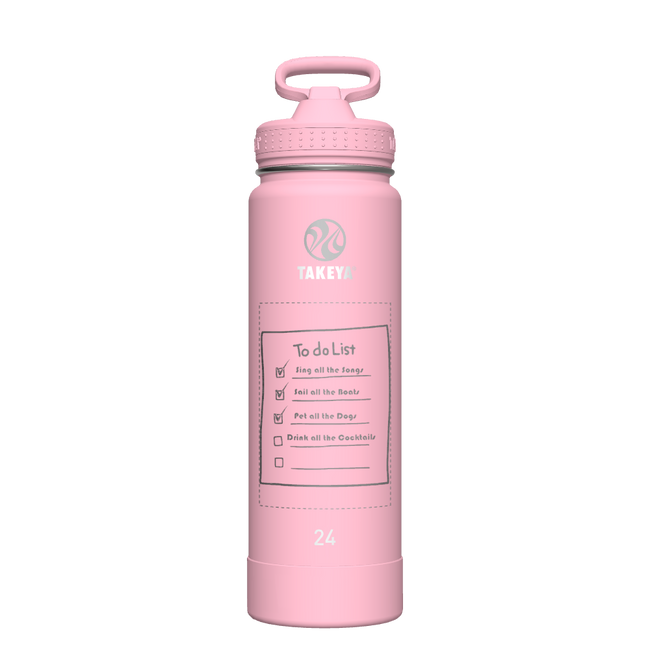 Actives Water Bottle With Straw Lid - customized