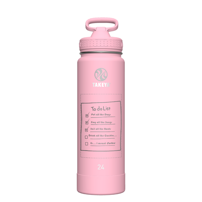 Actives Water Bottle With Straw Lid - customized