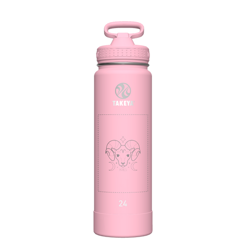 Actives Water Bottle With Straw Lid - customized