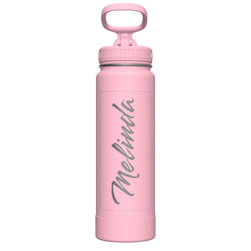 Actives Water Bottle With Straw Lid - customized