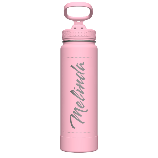 Actives Water Bottle With Straw Lid - customized
