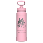 Actives Water Bottle With Straw Lid - customized