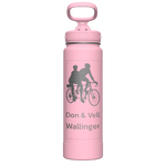 Actives Water Bottle With Straw Lid - customized