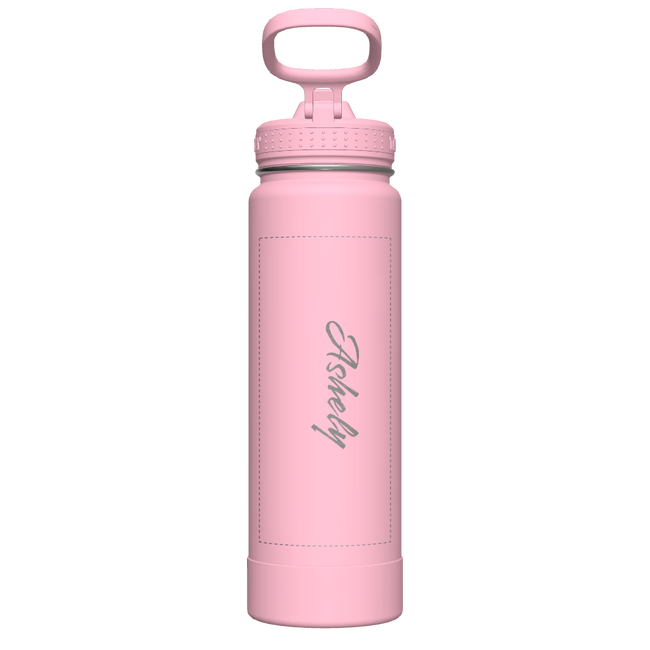 Actives Water Bottle With Straw Lid - customized