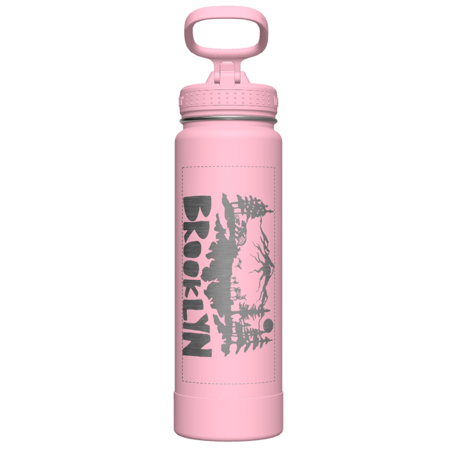 Actives Water Bottle With Straw Lid - customized