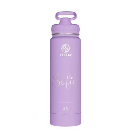 Actives Water Bottle With Straw Lid - customized
