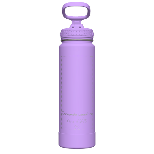 Actives Water Bottle With Straw Lid - customized