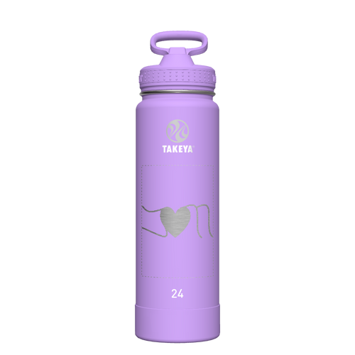 Actives Water Bottle With Straw Lid - customized