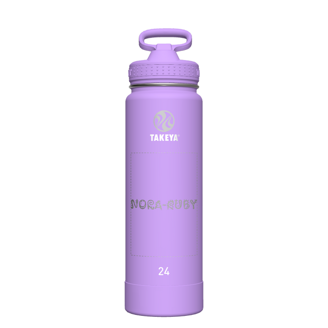 Actives Water Bottle With Straw Lid - customized