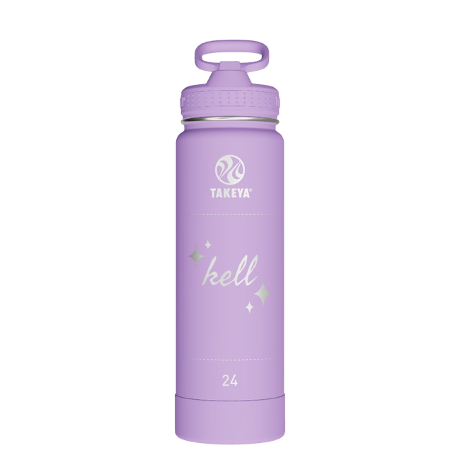Actives Water Bottle With Straw Lid - customized