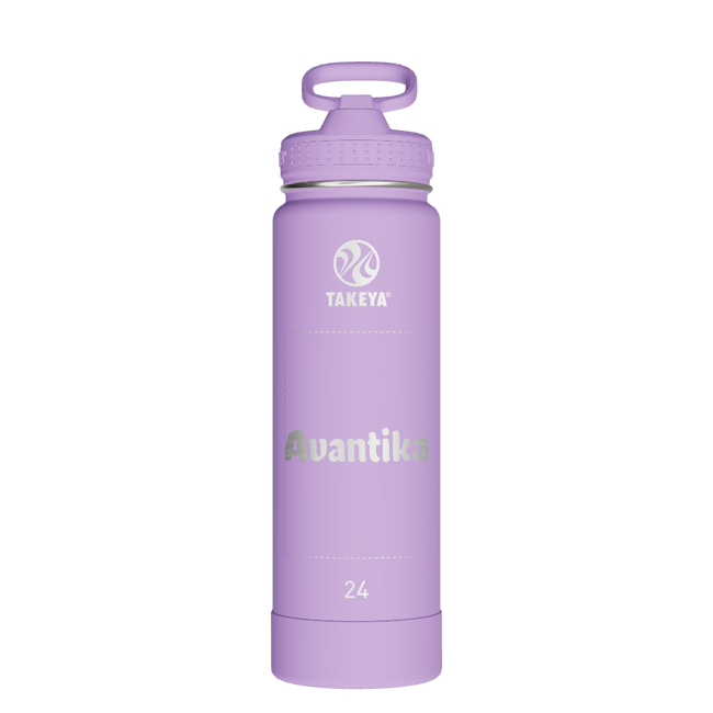 Actives Water Bottle With Straw Lid - customized
