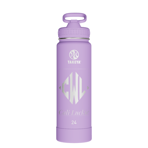 Actives Water Bottle With Straw Lid - customized