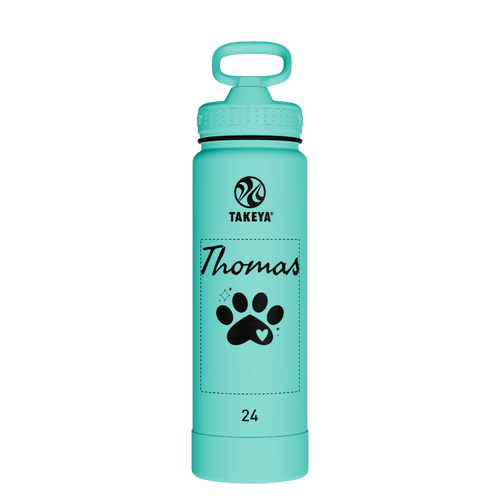 Actives Water Bottle With Straw Lid - customized