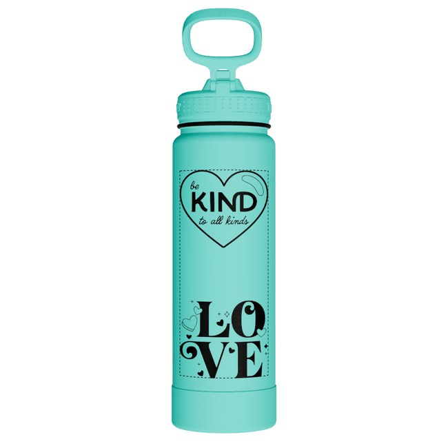 Actives Water Bottle With Straw Lid - customized
