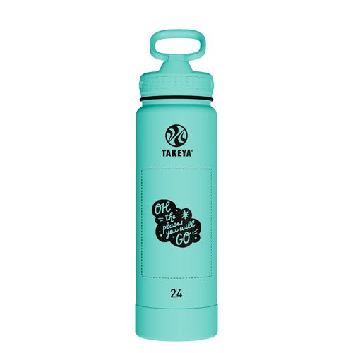 Actives Water Bottle With Straw Lid - customized