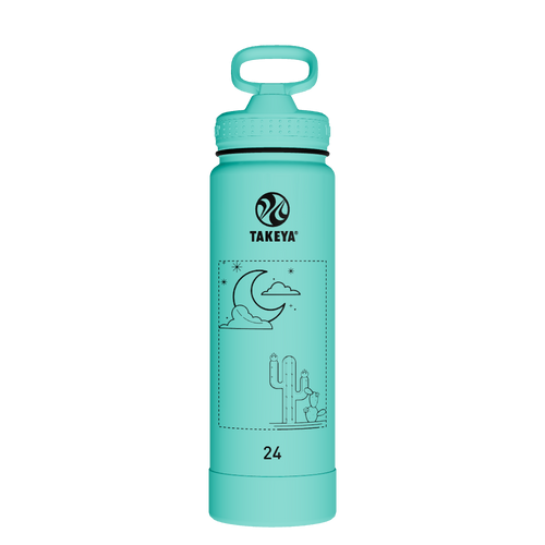 Actives Water Bottle With Straw Lid - customized