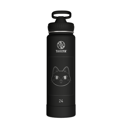 Actives Water Bottle With Straw Lid - customized