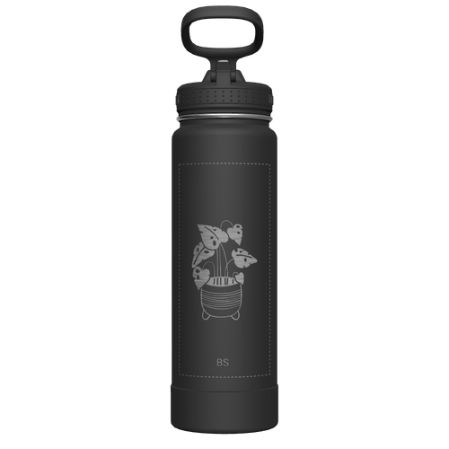 Actives Water Bottle With Straw Lid - customized