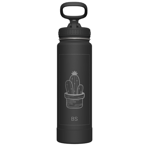 Actives Water Bottle With Straw Lid - customized