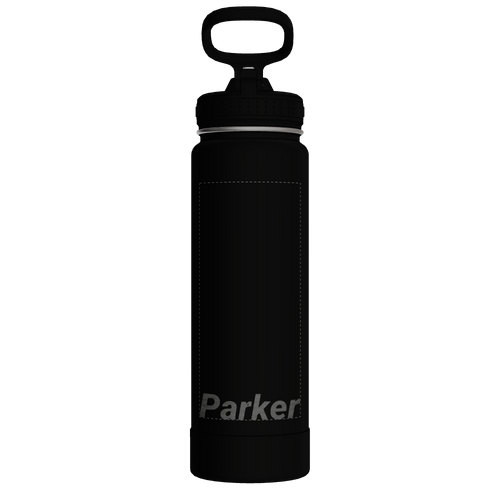 Actives Water Bottle With Straw Lid - customized