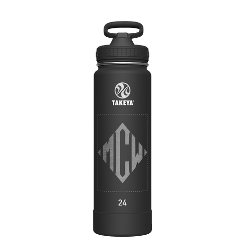 Actives Water Bottle With Straw Lid - customized