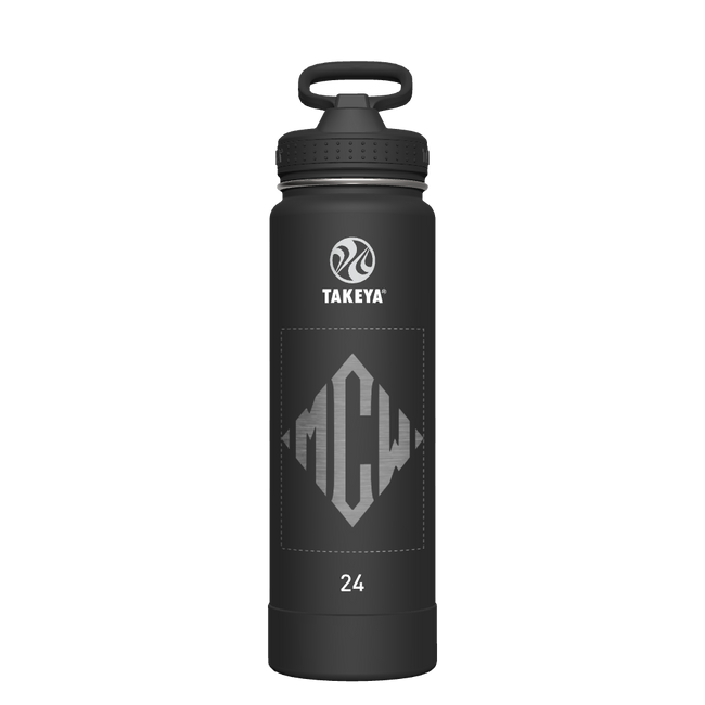 Actives Water Bottle With Straw Lid - customized