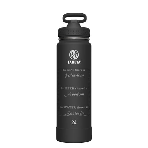 Actives Water Bottle With Straw Lid - customized