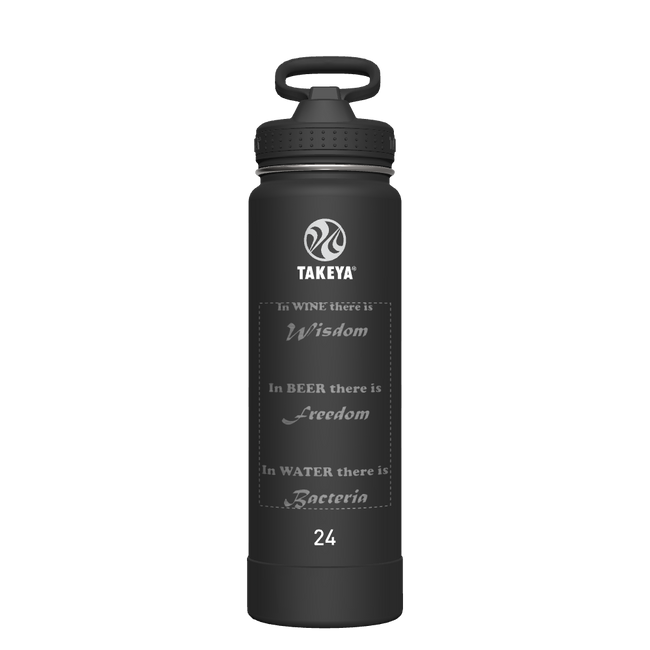 Actives Water Bottle With Straw Lid - customized