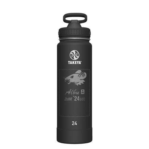 Actives Water Bottle With Straw Lid - customized