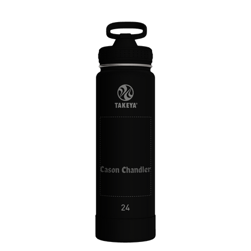 Actives Water Bottle With Straw Lid - customized