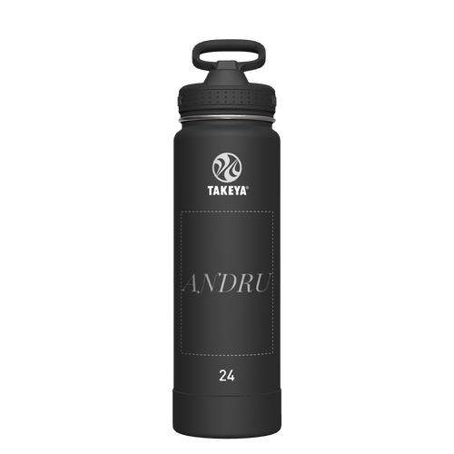 Actives Water Bottle With Straw Lid - customized