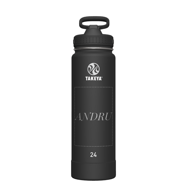 Actives Water Bottle With Straw Lid - customized