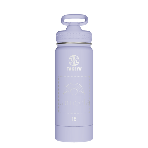 Actives Water Bottle With Straw Lid - customized