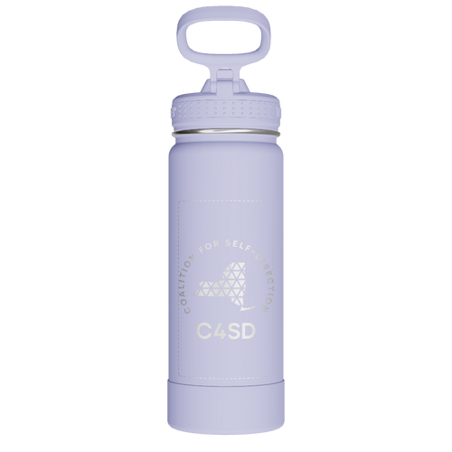 Actives Water Bottle With Straw Lid - customized