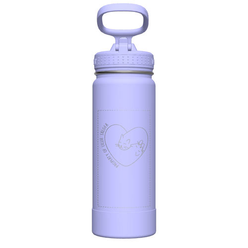 Actives Water Bottle With Straw Lid - customized