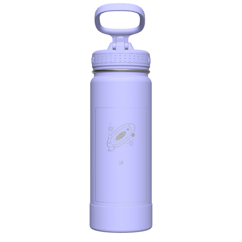 Actives Water Bottle With Straw Lid - customized