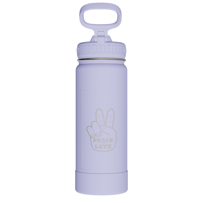 Actives Water Bottle With Straw Lid - customized