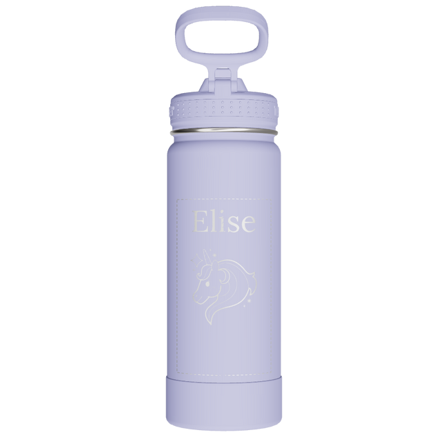 Actives Water Bottle With Straw Lid - customized