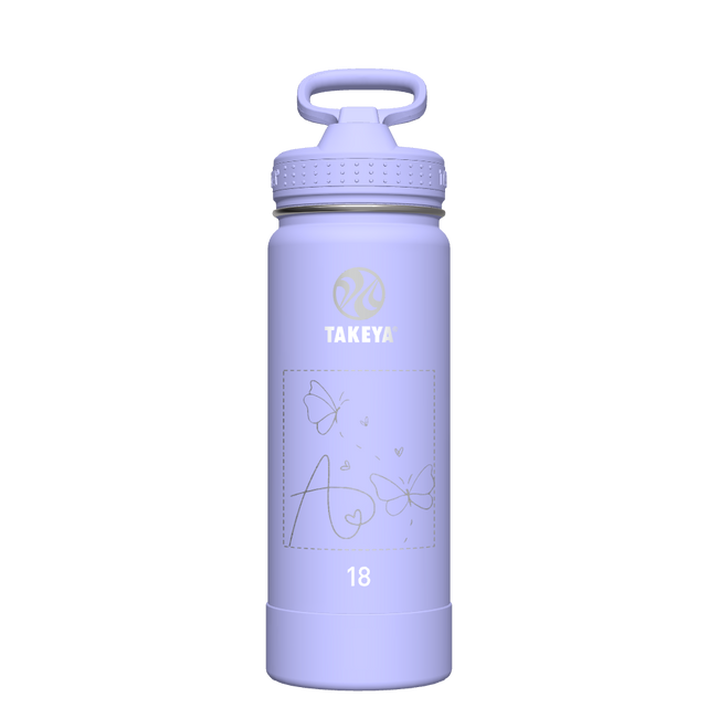 Actives Water Bottle With Straw Lid - customized
